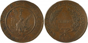 Governor I. Kapodistrias, 1828-1831. 10 Lepta, 1830, diverging rays and solid circle (KM3; Divo 3a; Chase 265).

Chocolate brown uniform patina, sligh...