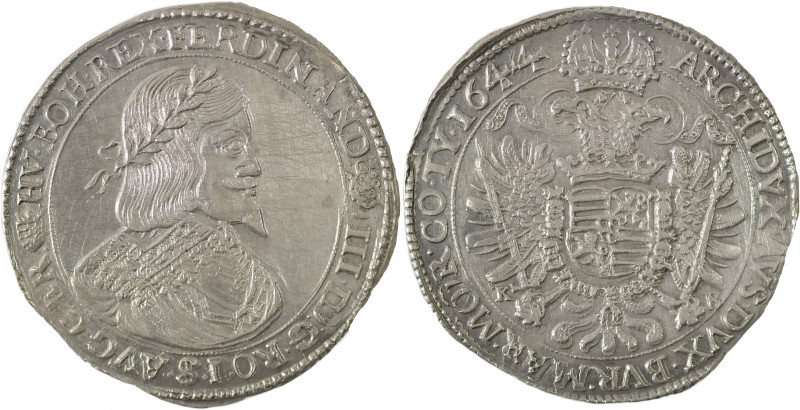 Hungary, Ferdinand III, 1637-1657. Taler, 1644KB, Kremnitz mint, 27.89g (KM107; ...