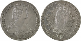 Hungary, Maria Theresia, 1740-1780. Taler, 1751KB, Kremnitz mint, 27.94g (KM349.2; Dav. 1131).

Silver tone with attractive surfaces and a couple of s...