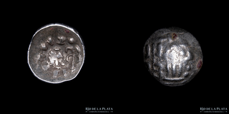 Arabia Felix, Himiaritas siglo 50-150DC. AR Fracción tipo cifado. Ceca de Raidan...