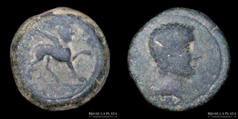 Hispania. Cástulo (Linares, Jaen) AE As. Emisiones entre 180-150AC. 29.8mm; 19.8...