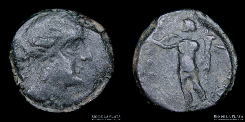 Hispania. Corduba (Córdoba) Gnaeus Julius 49-45AC. AE Cuadrante. 19.8mm; 6.11g. ...