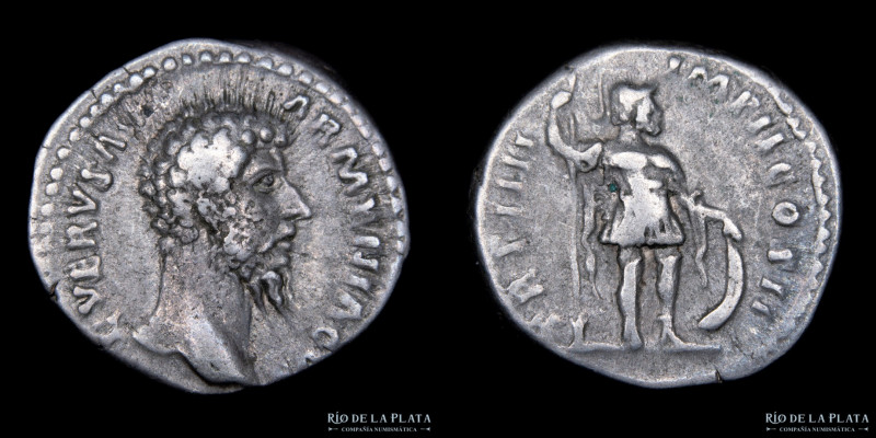 Roma. Lucio Vero 161-169DC, Ceca de Roma (163-164DC) 17.0mm; 3.37g. A: L VERVS A...