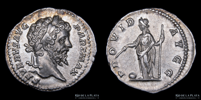 Roma. Septimio Severo 193-211DC. AR Denario, ceca de Roma (7º emisión, 200DC). 1...