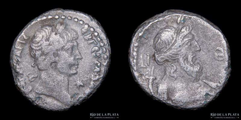 Roma Provincial, Alejandría (Egipto) Trajano 98-117DC. Tetradracma de plata (año...