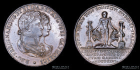 España. Fernando VII. 1816 Cadiz. Proclama casamiento. Cobre