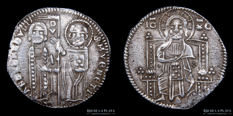 República de Venecia. Dux Andrea Dandolo (1342-1354 DC) AR Grosso. 21.3mm; 2.15g...