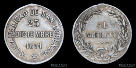 Argentina. 1871. Municipalidad de San Lorenzo