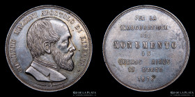 Argentina. 1878. Giuseppe Mazzini. Monumento en Buenos Aires