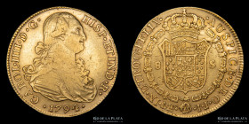 Lima. Carlos IV. 8 Escudos 1794 IJ. KM101