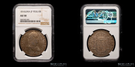Lima. Fernando VII. 8 Reales 1816 JP. AU58. KM98