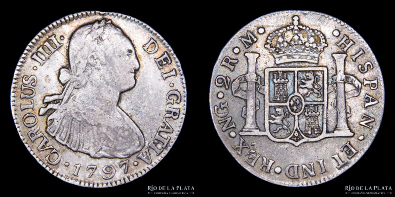 Guatemala. Carlos IV. 2 Reales 1797. AG.896; 27mm; 6,70g. KM51 (VF+)
Estimate: ...
