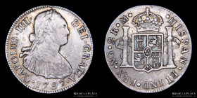 Guatemala. Carlos IV. 2 Reales 1797. KM51