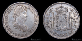 Guatemala. Fernando VII. 2 Reales 1821 M. KM67