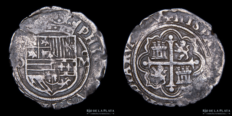 Mexico. Felipe II. 1 Real 1556-1598. Macuquina. AG.930; 24mm; 3.25g. (XF)
Estim...