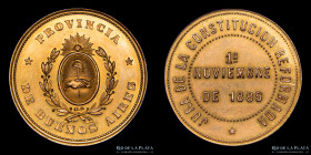 Argentina. 1889. Jura de la Contitucion Reformadora. Oro