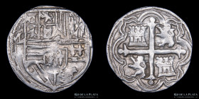 Mexico. Felipe II. 1/2 Real 1556-1598. Macuquina