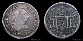Mexico. Carlos III. 1/2 Real 1773 FM. KM69