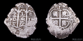 Potosi. Felipe IV. 1 Real 1660 E. Macuquina. CJ 26.8