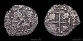 Potosi. Felipe IV. 1/2 Real 1655 E. Macuquina. CJ 27.3