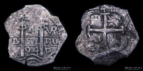 Potosi. Carlos II. 4 Reales 1694 VR. Macuquina. CJ 29.28