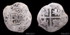 Potosi. Carlos II. 1/2 Real 1700. Macuquina. CJ 32.34