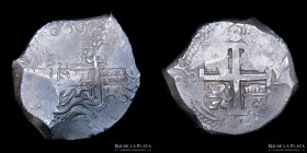 Potosi. Felipe V. 8 Reales 1714 Y. Macuquina. CJ 33.14