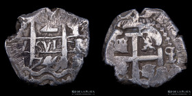 Potosi. Felipe V. 2 Reales 1745 Q. Macuquina. CJ 45.18