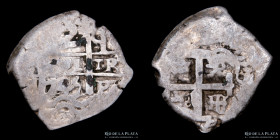 Potosi. Felipe V. 2 Reales 1745 Q. Macuquina. CJ 45.18