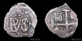 Potosi. Felipe V. 1/2 Real 1737. Macuquina. CJ 47.10