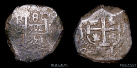 Potosi. Fernando VI. 8 Reales 1751 E . Macuquina. CJ 48.5.1