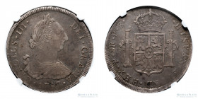 Potosi. Carlos III. 8 Reales 1787 PR. NGC XF45. CJ 63.12.3