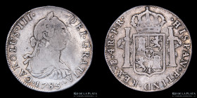 Potosi. Carlos III. 4 Reales 1785/4 PR. CJ 64.14.2