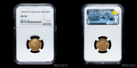 Potosi. Carlos IV. 1 Escudo 1807 PJ. CJ 75.11