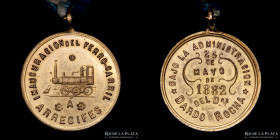 Argentina. Ferroviarias. 1882. FFCC a Arrecifes
