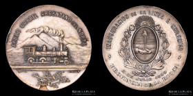 Argentina. Ferroviarias. 1899. Linea a Chilecito. FFCC del Norte. Plateada