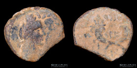 Nabatea. Aretas IV y Shaqilat (9AC-40DC) AE Unidad
