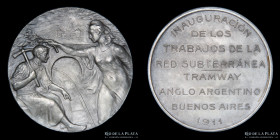 Argentina. Ferroviarias. 1911. Tramway Anglo-Argentina Red Subterraneo