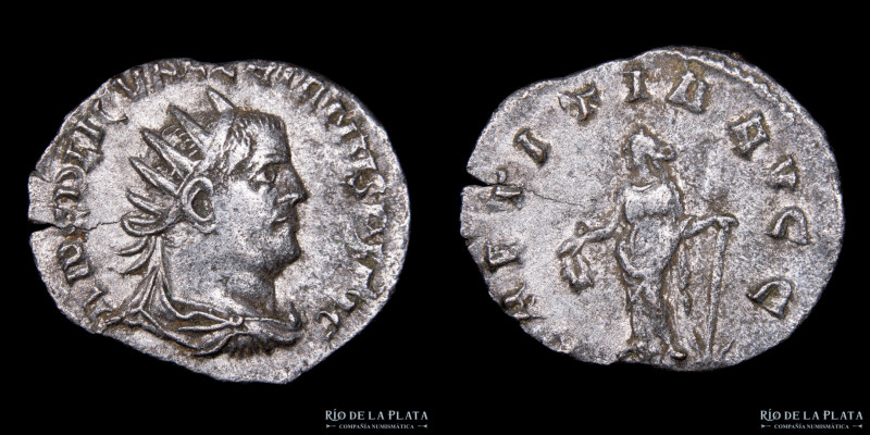 Roma Siglo III, Valeriano I 253-260 DC. AR Antoniniano. Ceca de Antioquía. 22.0m...