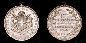 Argentina. Tiro. 1892. Societe de Tir Suisse. Buenos Aires. Plata