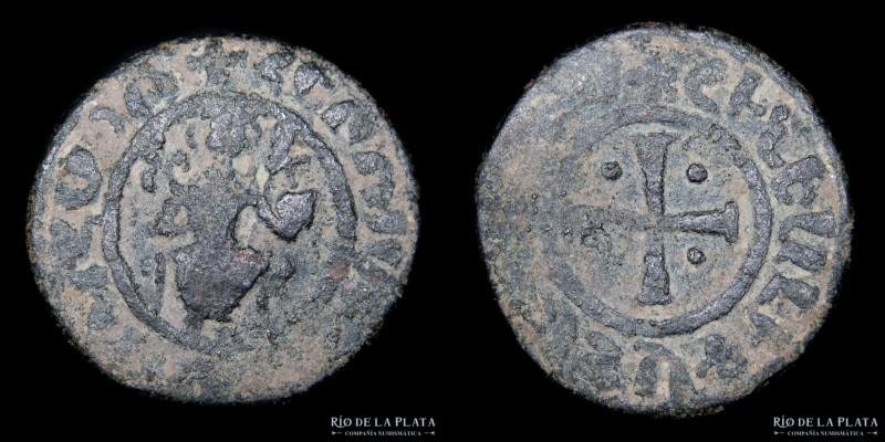 Reino Armenio de Cilicia. Hetoum I (1226-1270 DC) Tanka AE; 8.19g 29.7mm. A: Het...