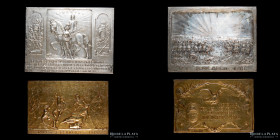 Argentina. 1913 a 1918. Lote x2 Placas Sanmartinianas