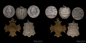 Argentina. Lote x5. 1904 a 1910. Mendoza y San Juan. A clasificar