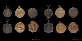 Argentina. Lote x6. 1895 a 1928. Santa Fe interior. A clasificar