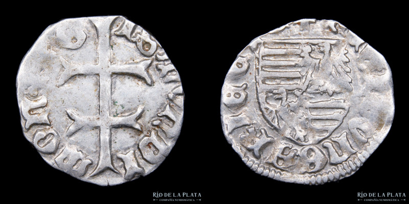 Hungria. Dinastía de Luxemburgo. Sigismundo de Luxemburgo (1387-1437) AR Denar. ...