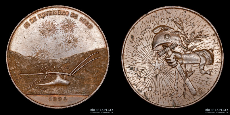 Brasil. 1894. 5to Aniv. Proclamación de la República. 15 de Noviembre de 1889. G...