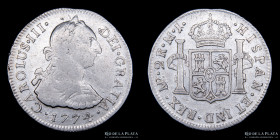 Lima. Carlos III. 2 Reales 1774 MJ. KM76