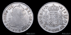 Lima. Carlos III. 2 Reales 1788 IJ. KM76