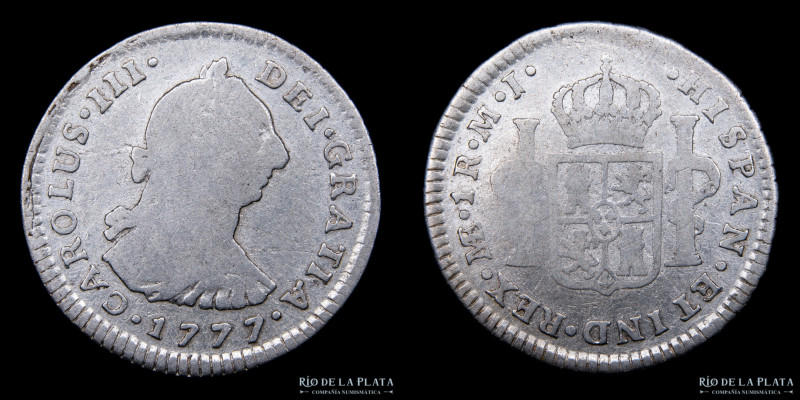 Lima. Carlos III. 1 Real 1777 MJ. AG; 21mm; 3.12g. KM75 (F)

Estimate: USD 25 ...