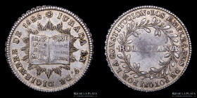 Bolivia. 1 Sol 1826. Jura Constitucional. RTB 12